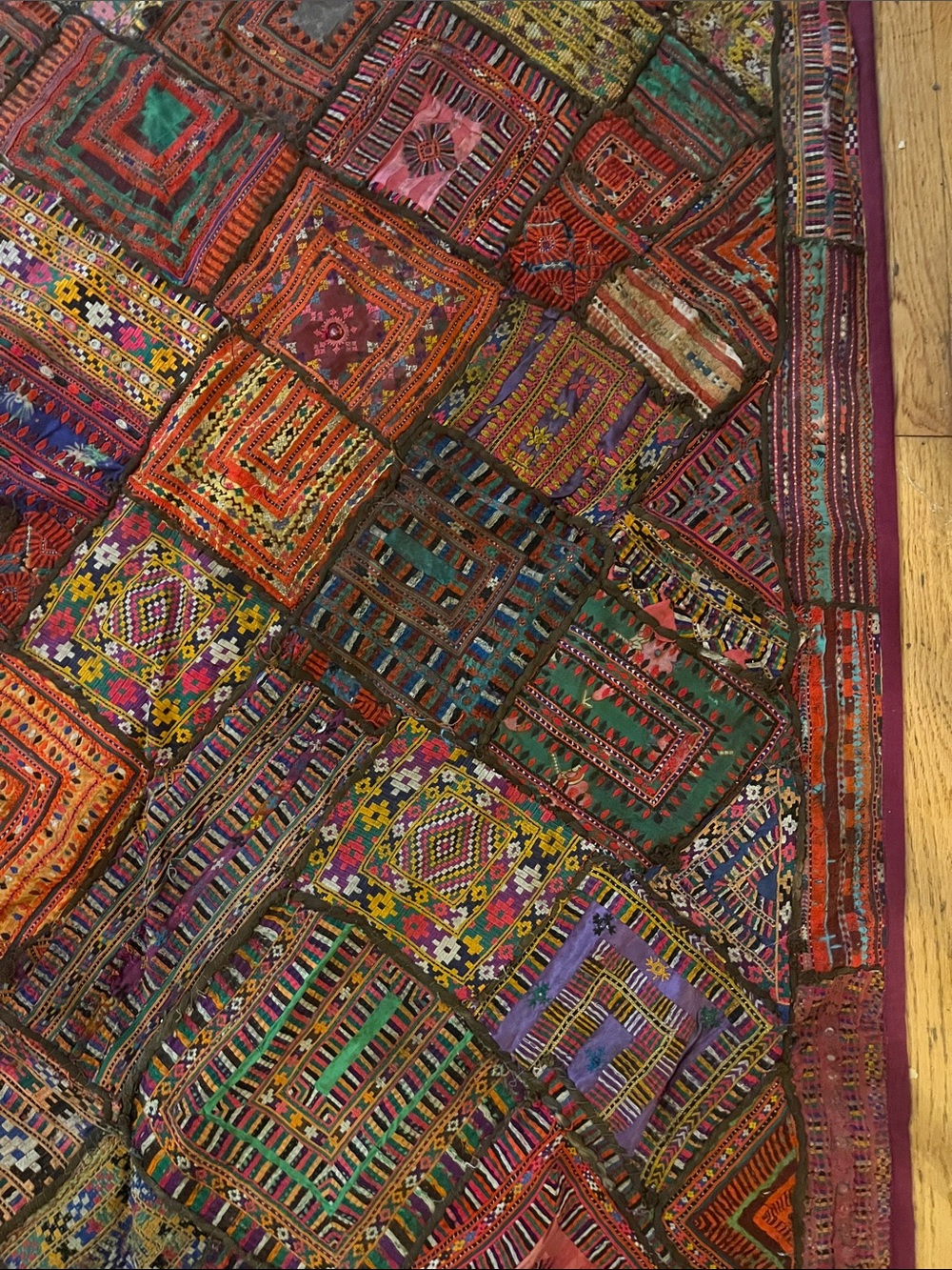 Heavy Banjara Gypsy Handmade Indian Tapestry Wallhanging - Picture 4 of 16